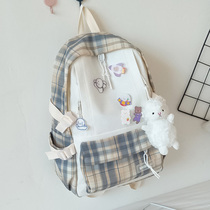 Striped School Bag Han Edition Original Juku Ulzzang Female High School Junior High School Childrens Wind Solar System Casual Double Shoulder Bag New