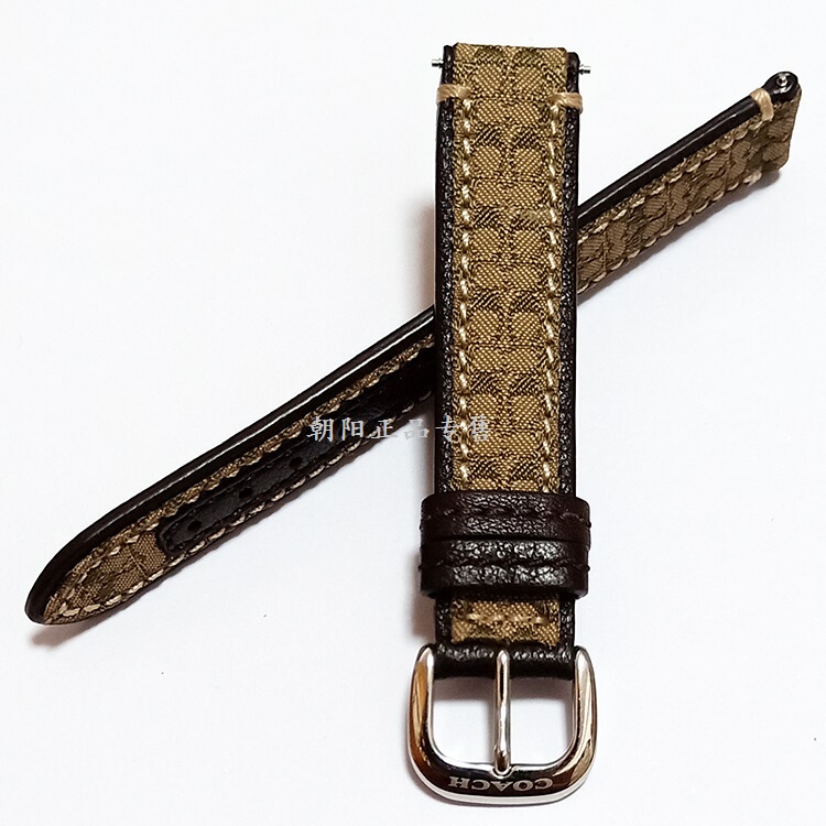 Genuine Coach Watch Strap Genuine Leather Women's Watch Brown C-Shaped Texture Watch Strap 1516171820mm Wide Genuine Coach Watch Strap Genuine Leather Women's Watch Brown C-Shaped Texture Watch Strap 1516171820mm Wide