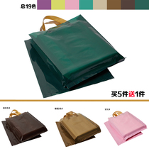 Clothing store transparent tote bag shopping plastic clothes bag custom gift bag printing LOGO