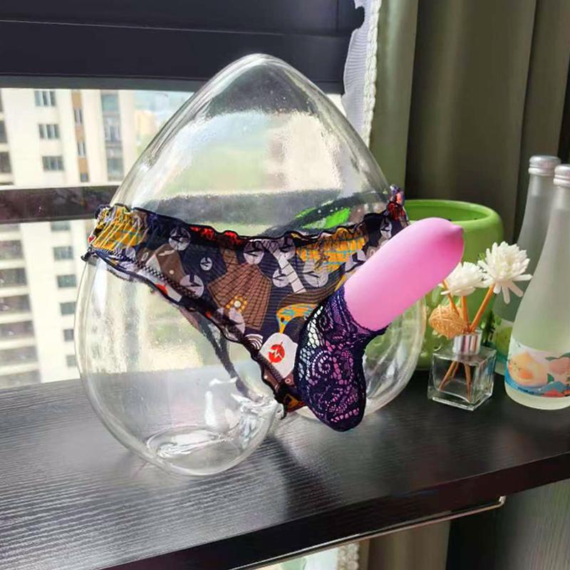 Men's Thong Underwear with Open Front, Jj Pouch, Sexy U-Convex, Smooth Ice Silk, Tempting Briefs, Discreet Delivery