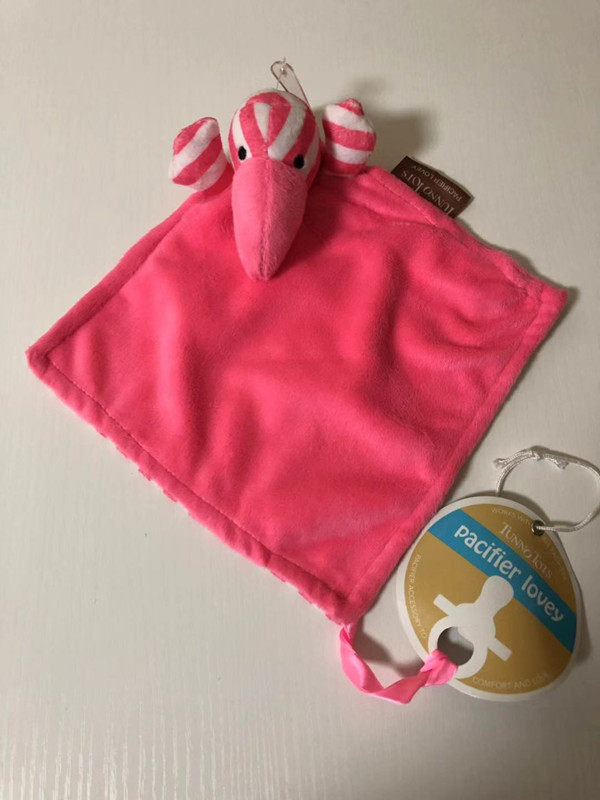 Net red exit original flamingos baby pacifier towel plush toy toy can be entry to bite baby mouth towel