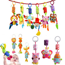 Newborn baby cart hangs bell rings around the bell for baby 0 - 3 - 6 months plush to soothe windbell toys