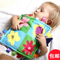Taggies with the same baby label hand grab the pacifist towel for babys intimate appease toy