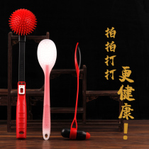 Massage hammer beating stick silicone meridian pat beating the back not asking for someone patting the plate patting the tendons acupressure points household health care
