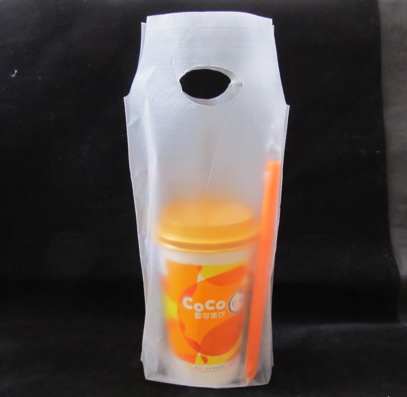 Disposable milk tea packing bag One cup bag Single cup bag ultra-thick KFC quality takeaway bag Handbags 100 only