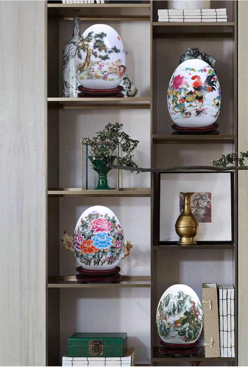 Jingdezhen ceramic wine accessories furnishing articles household act the role ofing is tasted the modern Chinese style living room TV cabinet craft porcelain