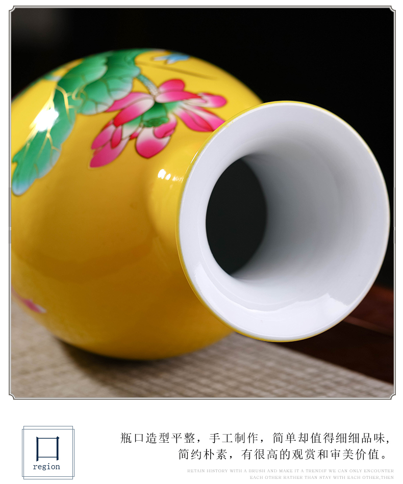 Jingdezhen ceramics vase furnishing articles sitting room flower arranging water raise lucky bamboo vase household living room TV cabinet act the role ofing is tasted