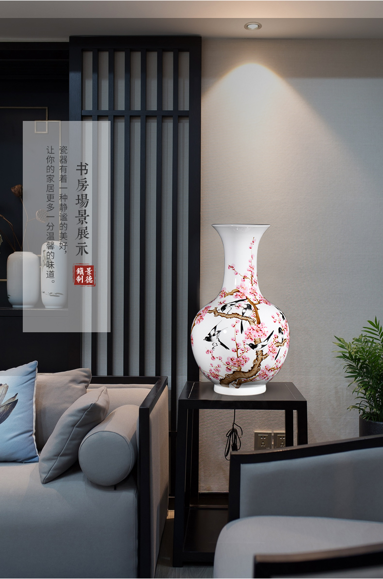 The Master of jingdezhen ceramics hand - made pastel vases, flower arrangement of Chinese style household adornment handicraft furnishing articles sitting room