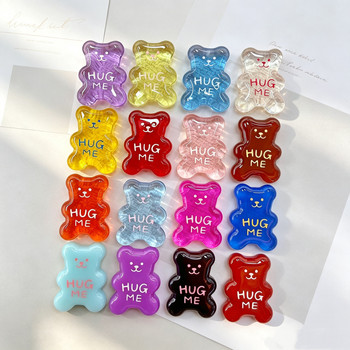 Customized korean glue large single-sided bear patch pendant