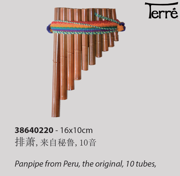 Dre Terre Panpipe Antara South American Panpipe Peru playing musical instruments imported new goods arrived