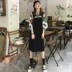 . 2020 mùa xuân dress New Fat Mm Slim Mùa xuân đến sớm Hai mảnh Set Summer Big Size nữ Belt ăn mặc Sin mùa xuân 