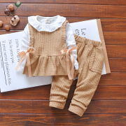 . Childrens quần áo womens kho báu mùa xuân và mùa thu set cô gái mùa xuân váy 0-1 đến 2-3 tuổi rưỡi 4 tuổi trẻ em quần áo Tide Bảo.