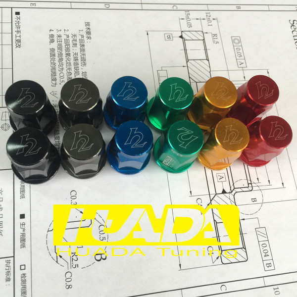 Huada HuaDA Car Retrofit Hub Screw Cap Light Weight Screw Cap 7075-T6 Forged single price