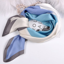 Professional dress decorated with silk scarf small square towel female flight attendant small scarf woman South Korean satin emulated silk temperament scarves