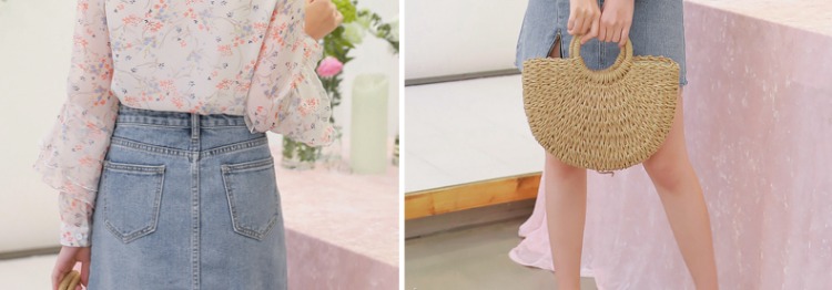 Thiết kế áo cổ tích rất đẹp 2019 cho phụ nữ mới mùa xuân xù áo voan hoa tay dài - Áo sơ mi áo khoác sơ mi nữ