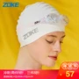 Mũ bơi silicon ZOKE nữ tóc dài thời trang lớn không thấm nước chăm sóc tóc bảo vệ tai thiết bị bơi chuyên nghiệp mũ bơi nam nón bơi rẻ	