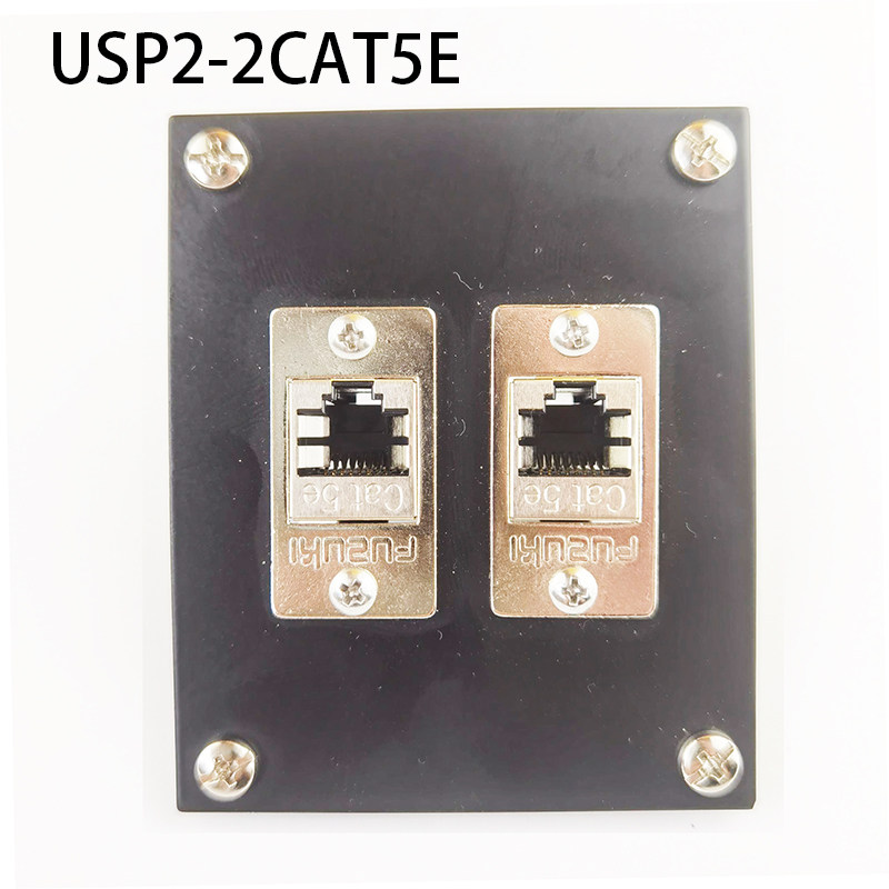FUZUKI Fuqi USP2-2CAT5E Double Network Port Front Panel Interface Machine Tool Combination Panel