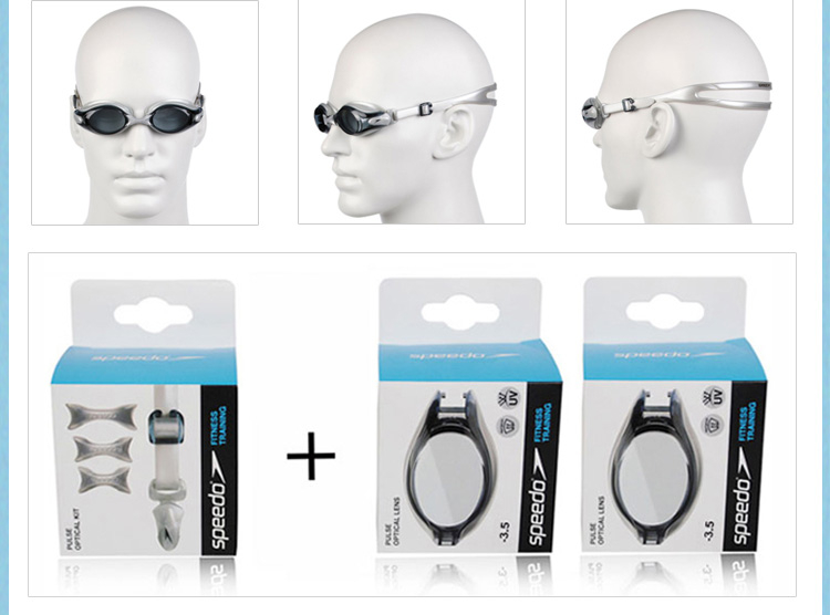 Tốc độ nhanh hơn Tao Tao unisex kính cận thị nhập khẩu chống sương mù chống nước hai mắt kính bơi lớn khác nhau kính cận bơi