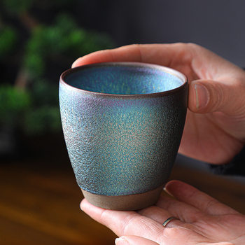 Jianyang iron tire jianzhan tea cup master cup ຂະຫນາດໃຫຍ່ສີ ceramic kung fu ຊາຊຸດຊາຖ້ວຍສີຄໍາຈອກກິ່ນຫອມ