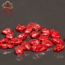 Cinnabar pendant with shape rootless sand raw ore partial light transmission childrens and womens cinnabar pendant clavicle chain gift