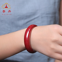  Cinnabar bracelet high content of ore crystal purple gold sand retro style year of life cinnabar rough bracelet female
