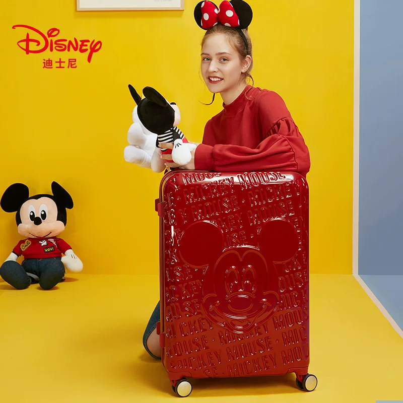 Кейс/чемодан Disney, красная коробка, 24 дюйма, интернет-знаменитость