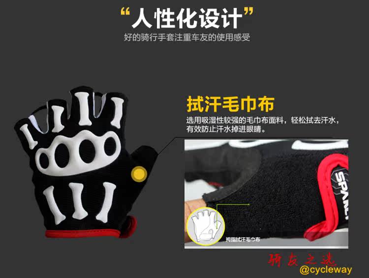 Gants de cyclisme mixte SPAKCT - Ref 2242118 Image 39