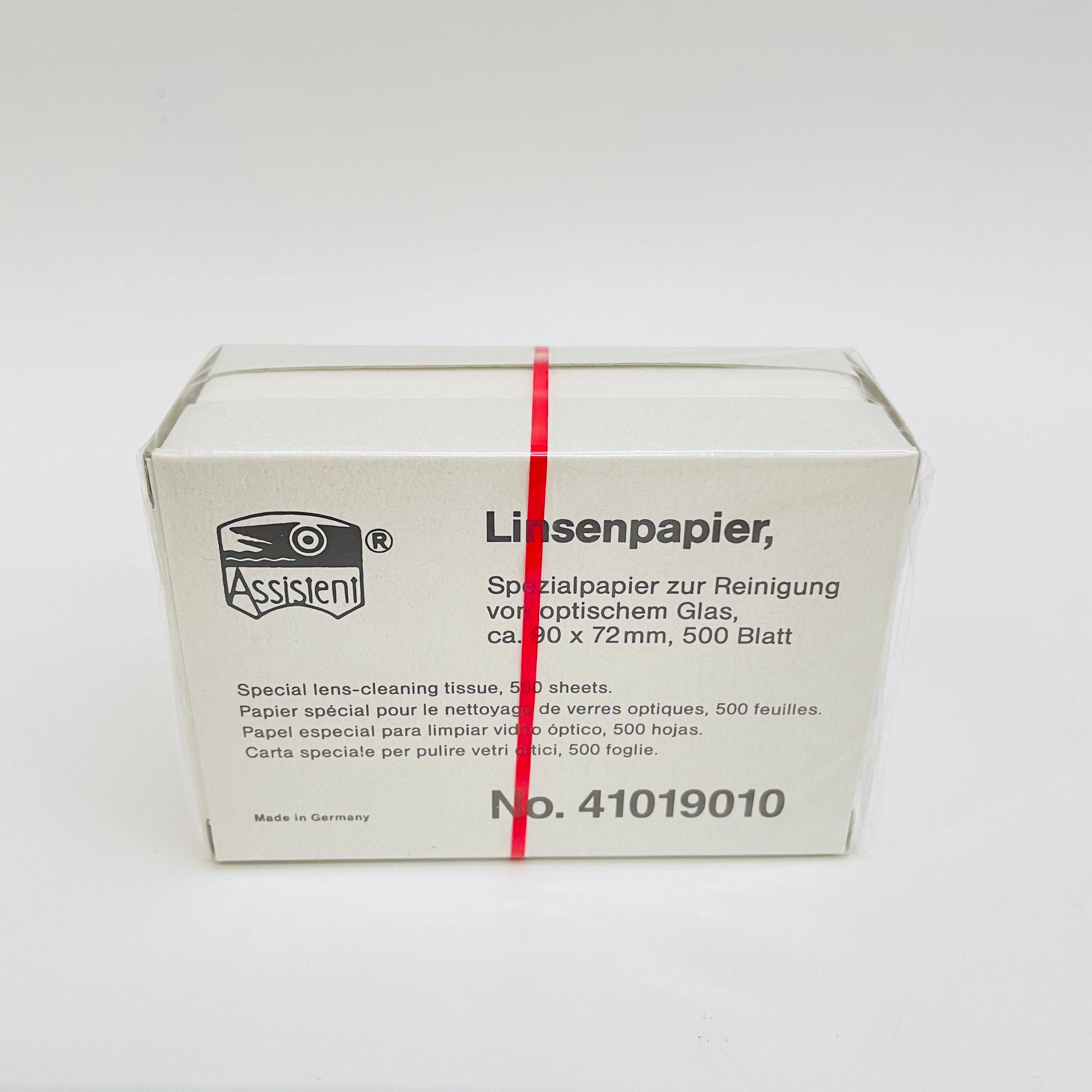 德国进口Assistent Linsenpapier显微镜擦搽镜纸90x72mm 41019010