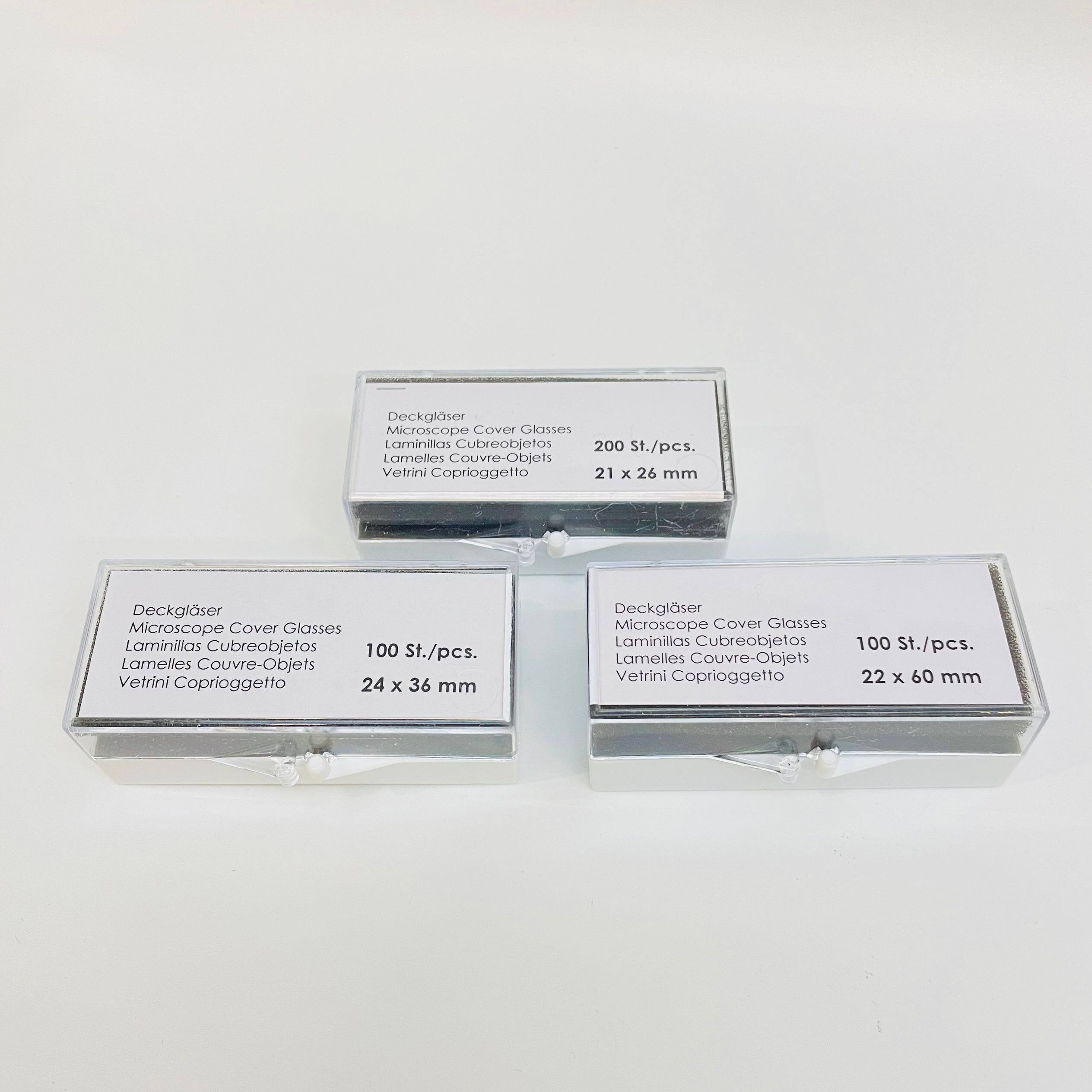 德国进口Deckglaser显微镜21x26/24x36/22x60mm高透盖玻片1号厚度