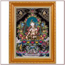 Tim Fuhui Bai Duo Mus connection with Tibetan Buddhism Tantra mantras wheel Buddha statue hanging picture frame Thangka 3258
