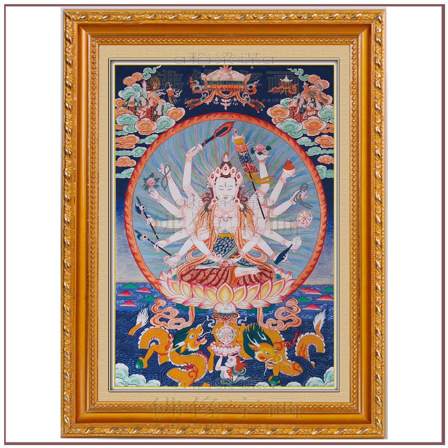 Add Fuhui Hui Buddhism portrait of the South None Seven innate Buddha Mother BodhisattBodhisattva Tanka Portrait Altar City