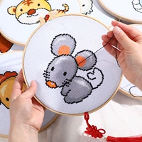 Детская подвеска ручной работы, китайский гороскоп, коллекция 2021, с вышивкой