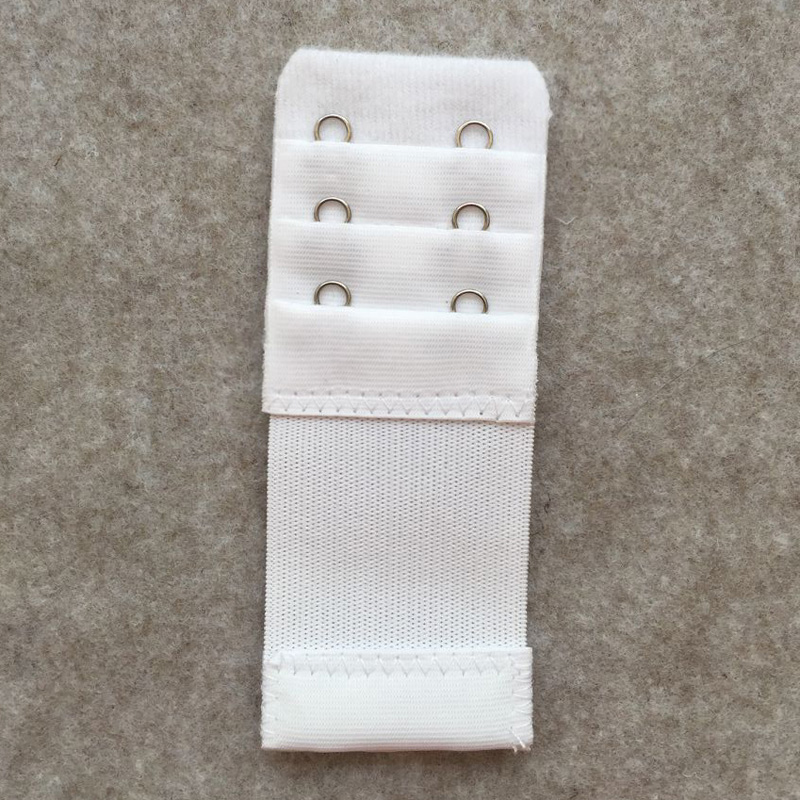 Chất lượng cao 3,8cm rộng 2 khóa áo ngực có khóa mở rộng đàn hồi Đồ lót khóa lớn 3 hàng 2 khóa áo ngực khóa sau khóa đồ lót