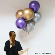  18 inch metallic bobo ball gold silver burgundy without wrinkles