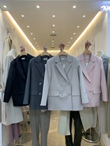 XHM Hanmei Spring 2022 New Products Reduced Age Small Sub Fashion Pure Color West Suit Commuter Loose Suit Jacket