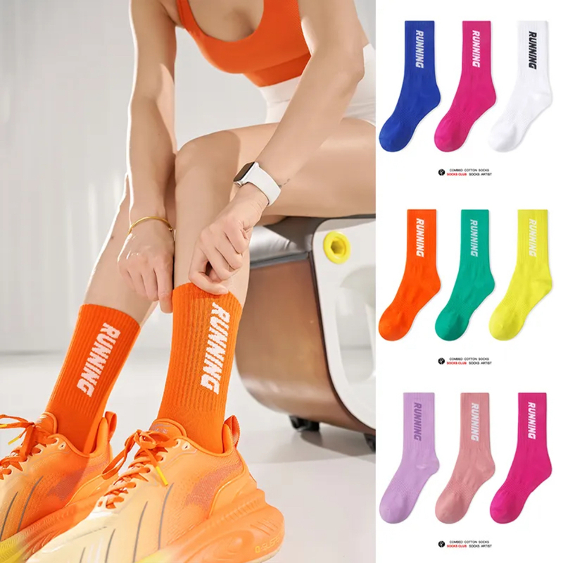 Sc Marathon Running Socks Professional Compression Socks Mid-Calf Socks Unisex Sports Socks Cycling Socks Jump Rope Basketball Socks