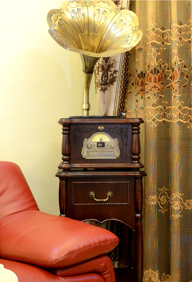bán đầu đĩa than loa kèn	 Youdi phonograph retro Châu Âu cổ lớn sừng máy ghi âm máy ghi âm tất cả các loa siêu trầm độc lập gỗ rắn 	đầu đĩa than hi-end
