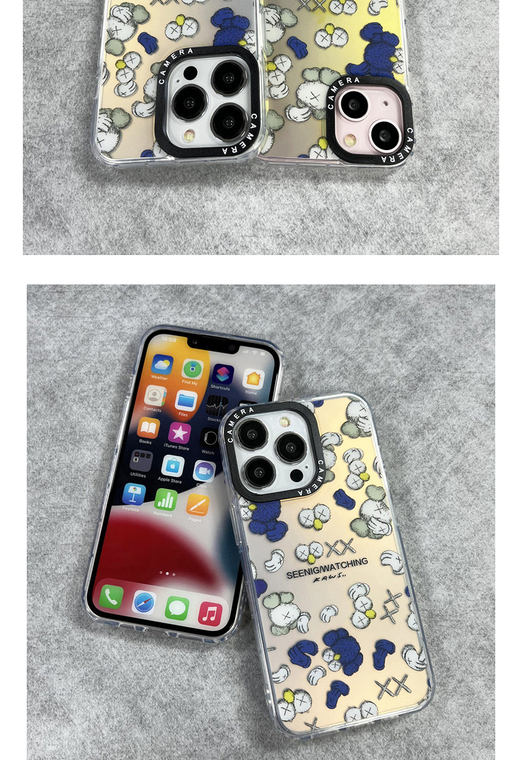 KAWS Seeing Watching New 14, 13, 12 iPhone Case