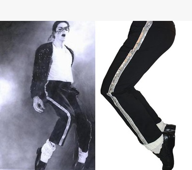 MJ ★ Michael Jackson ★ Michael Jackson Billy Gold Crystal Stockings Set Hand Sewn
