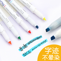 The handwriting is not dizzy Japanese zebra light highlighter WKS22 hand tent Mark color mark key eye-catching pen