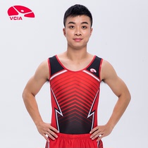 Liweika VCIA mens vest jumpsuit gymnastics suit competitive body tight suit art test suit 20GV060B