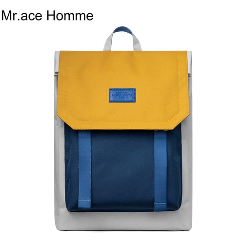 Mr．Ace Homme Вместительный и большой трендовый ноутбук, школьный рюкзак для школьников и студентов, сумка через плечо, 15 дюймов, простой и элегантный дизайн