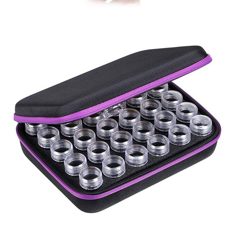 30 Loaded Diamond Painted Bottle Plastic Containing Box First Accessories Box String Bead Box Drill Box Covered Transparent Box