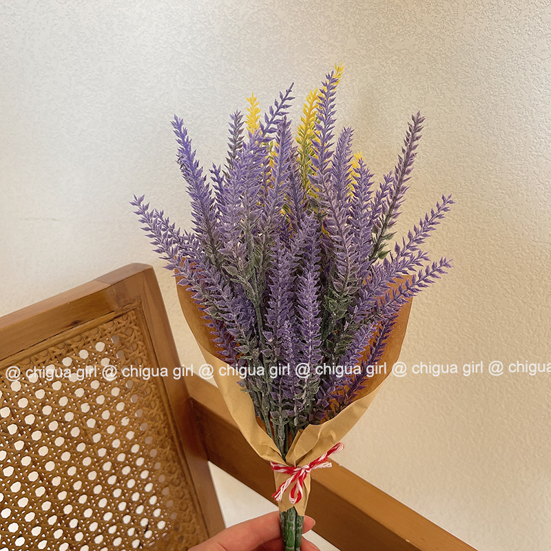 South Korea Windins Fake Flowers Lavender Emulation Florist Home Decoration New Home Swing Piece Table Decoration Dining Room Coffee Shop