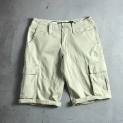 Cotton twill giặt dụng cụ quần short Dụng cụ của Mỹ nhiều túi lỏng lẻo quần thường xuyên