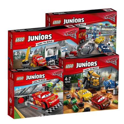 乐高积木迪士尼赛车汽车总动员三3拼装玩具闪