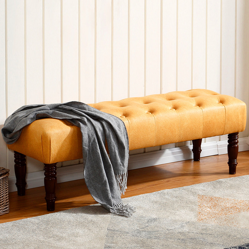 American-style bed end stool hallway shoe changing stool clothing store rest stool fitting room long stool technology cloth foot sofa stool