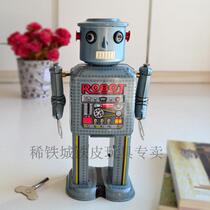 80 back nostalgic retro clockwork Tin Toys Classic Children Presents on Strings Shooting Props Mechanical Robots