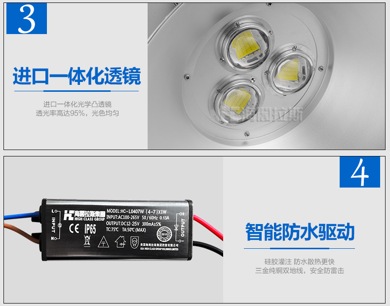 180W大功率工礦燈