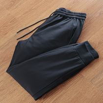 Just need warm goose down in winter. Winter mens versatile elastic waist solid color sports casual pants and down pants.